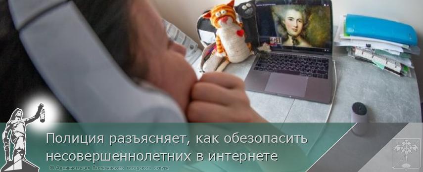 Полиция разъясняет, как обезопасить несовершеннолетних в интернете