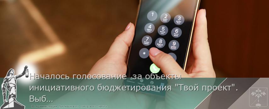 Началось голосование  за объекты инициативного бюджетирования &quot;Твой проект&quot;. Выбираем лучшие